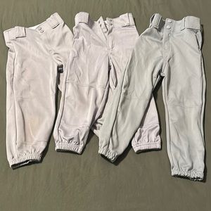 XS gray baseball pants